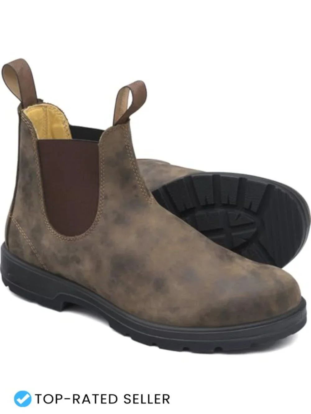 Waterproof Faux Leather Women's Ankle Chelsea Boots Round Toe Block Heel